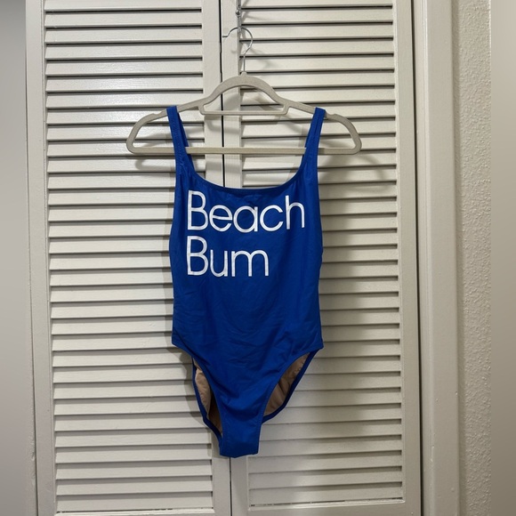 J. Crew Plunging Scoopback One-Piece Swimsuit Beach Bum - Picture 4 of 8